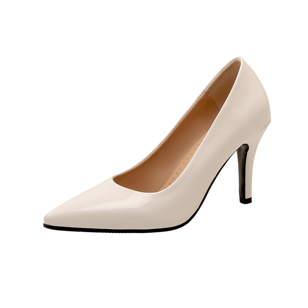 Women's Autumn Stiletto Plaid Pumps Plus Size Heels