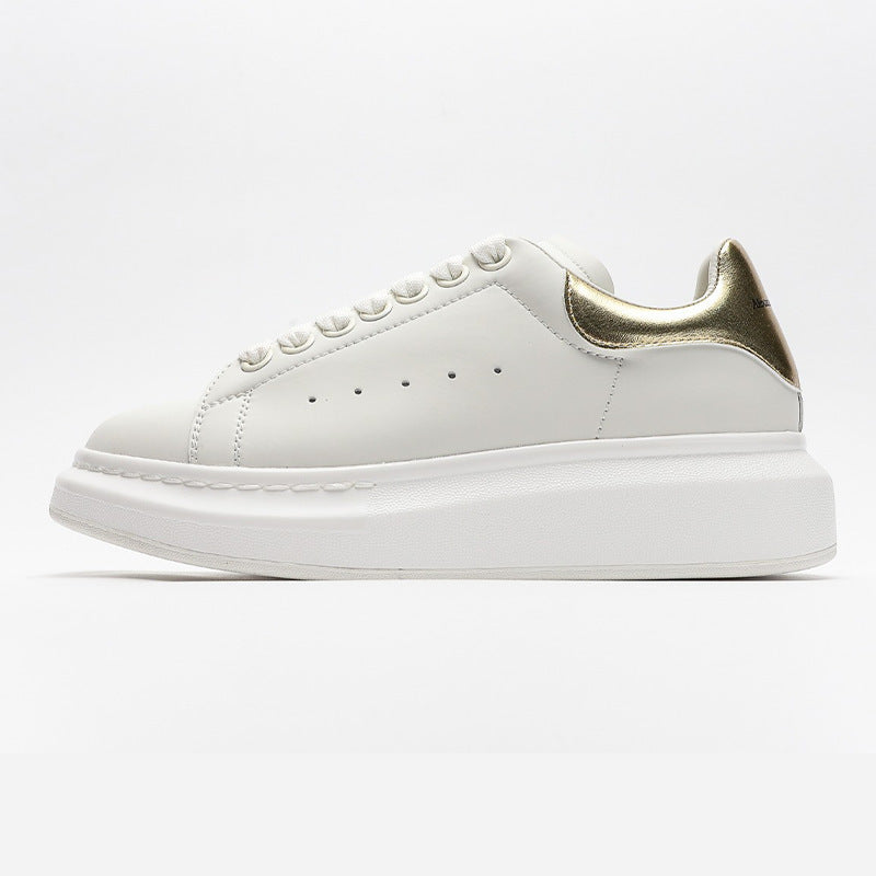 Women's & Men's High-grade Mcqueen White Platform Invisible Elevated Muffin Women's Board Shoes