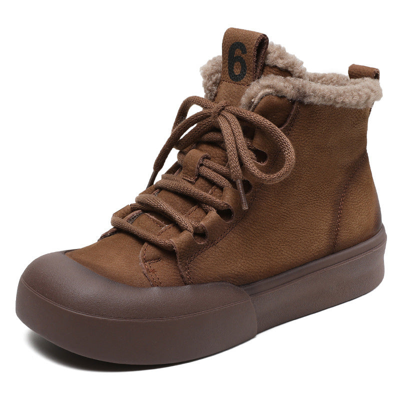 Women's Winter Thick Plus Veet Warm Cotton Genuine Snow Boots