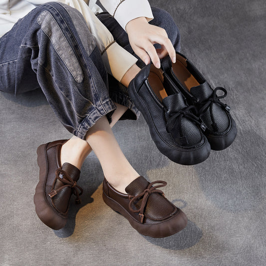 Women's Retro Handmade Genuine Soft Bottom Surface Women's Casual Shoes