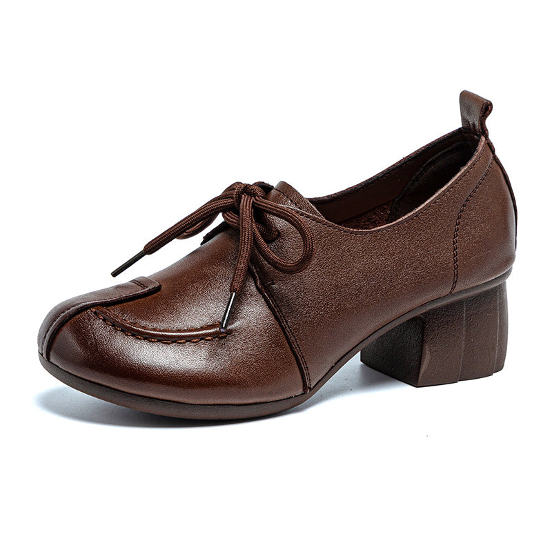 Women's Handmade Thick Soft Bottom Deep Mouth First Women's Fashion Shoes