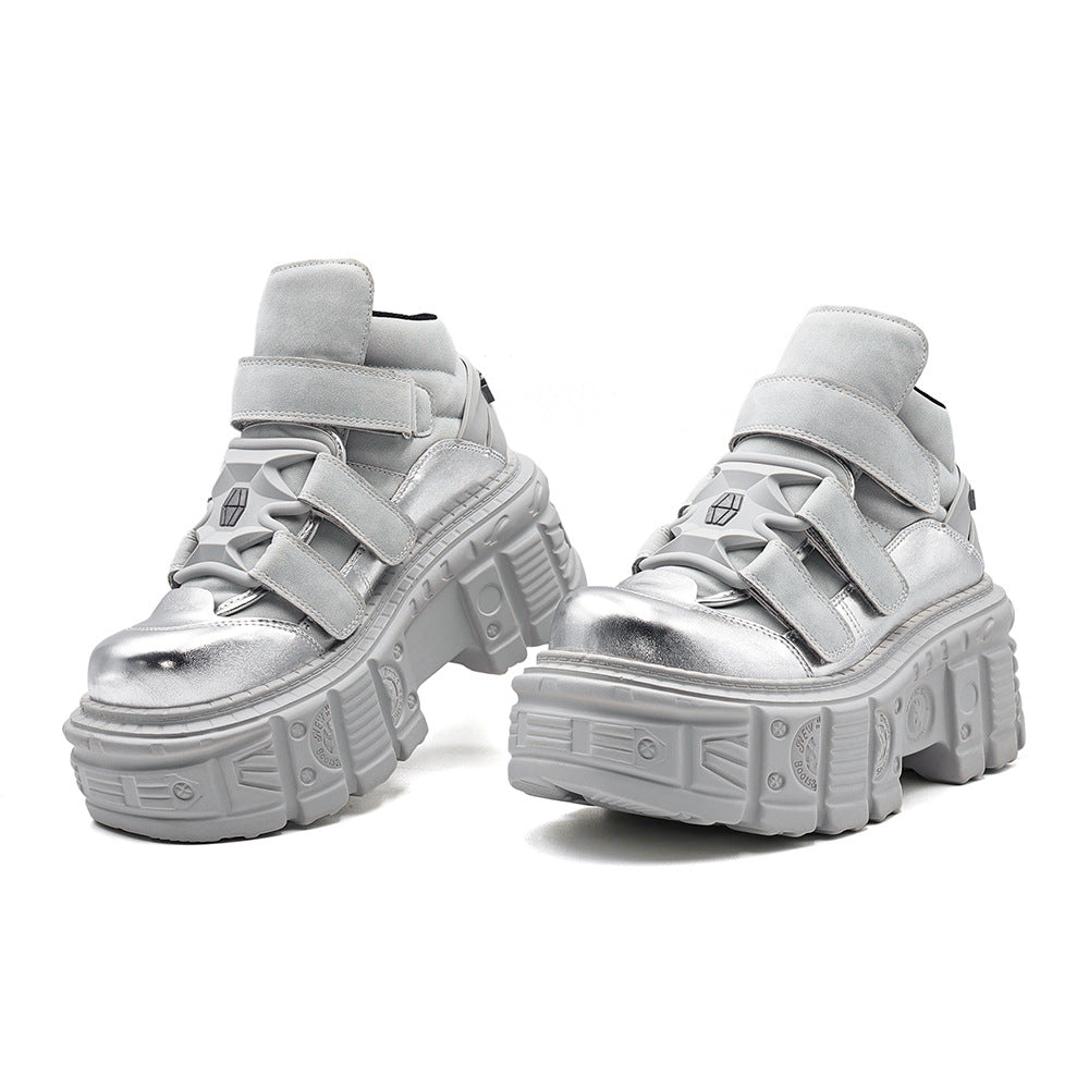 Women's & Men's Platform Punk Dad Height Increasing Muffin Tank Men's Shoes