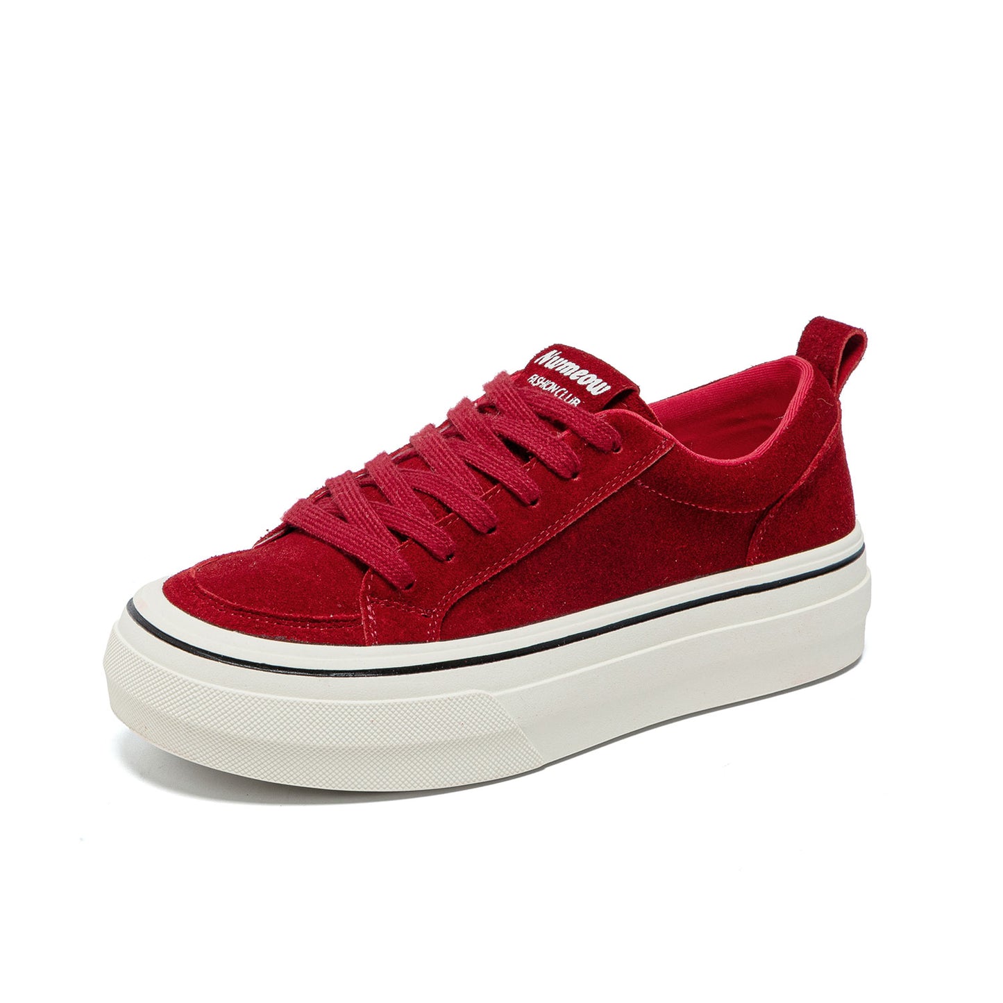 Women's Nice Genuine Platform Soft Bottom Round Sneakers