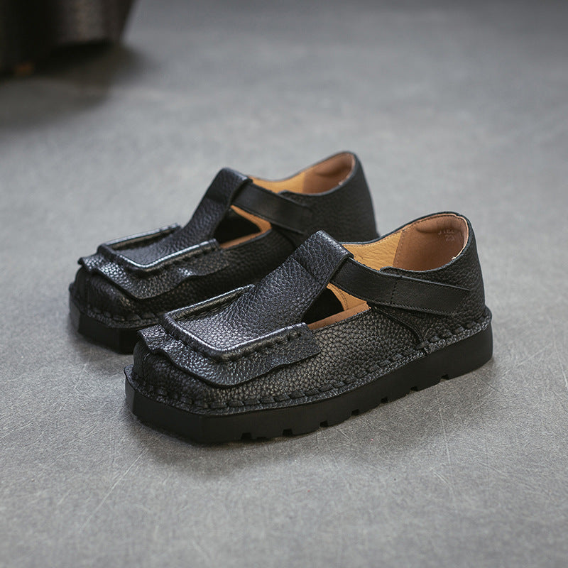 Women's Square Toe Platform Comfortable Commute Big Women's Casual Shoes