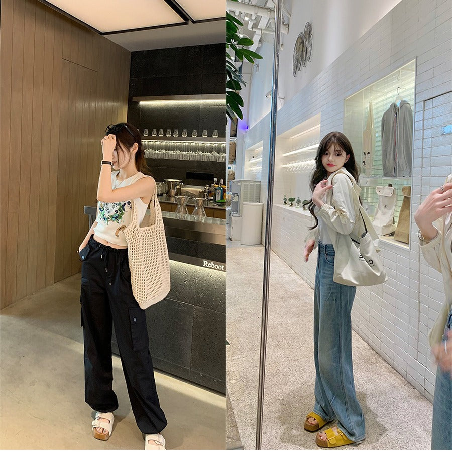 Women's Grape Mom Summer Wear Slip-on Double Buckle Sandals