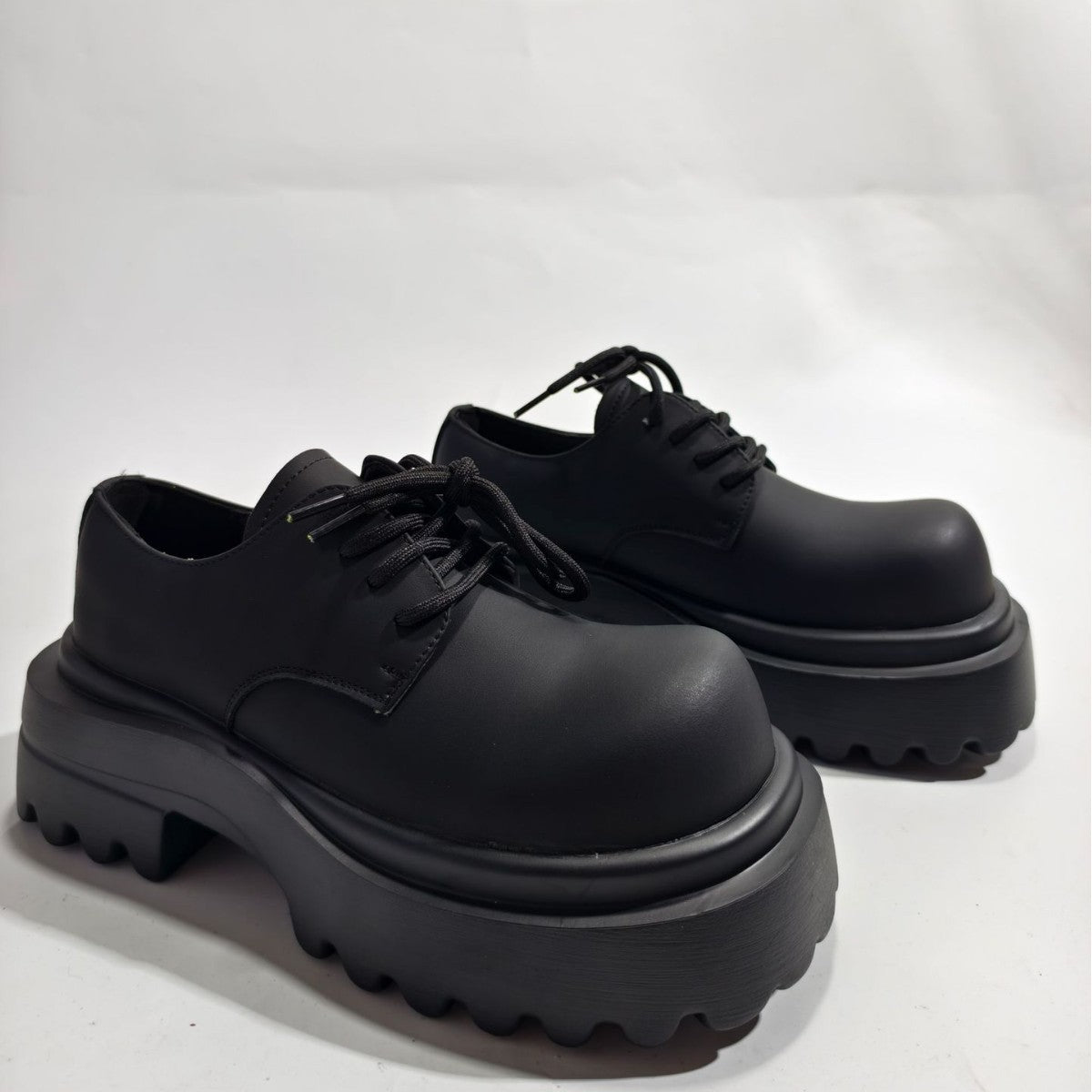 Men's Bottom Derby Fashion British Black Big Men's Casual Shoes