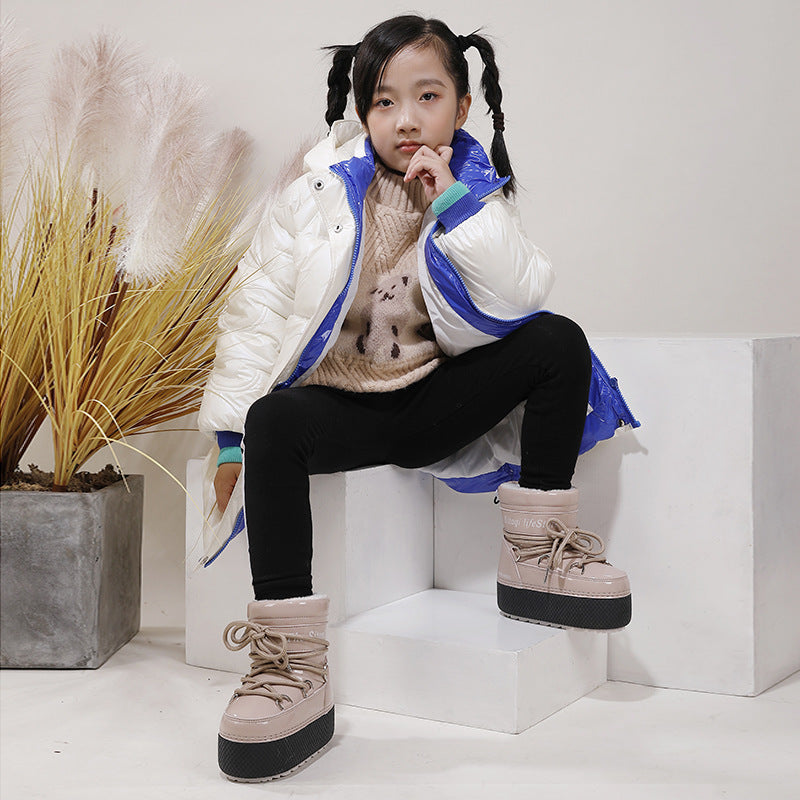 Feeling Satay Ski Warm Easy To Care Snow Boots