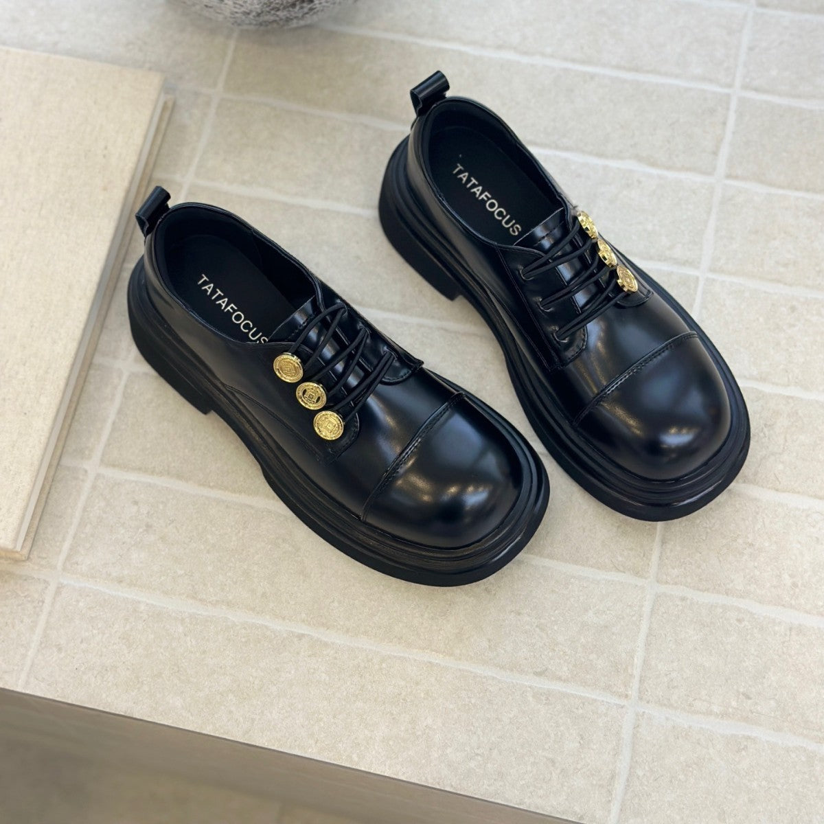 Women's Platform British Style Chunky College Uniform Women's Fashion Shoes