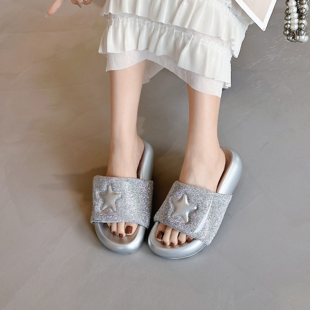 Women's Style Fashion Platform Height Increasing Happy Sandals