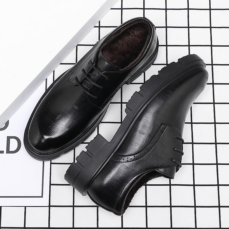 Men's Height Increasing Platform Formal Wear Elevator Wedding Leather Shoes