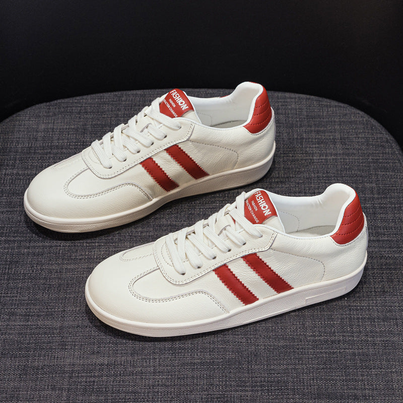 Women's & Men's Cowhide Easy Wear Four German Training Flat Women's Board Shoes