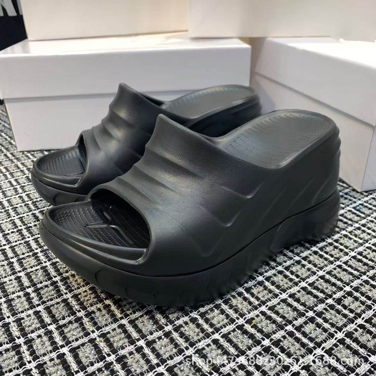 Women's Platform Summer Wedge Outdoor Cotton Candy Slippers