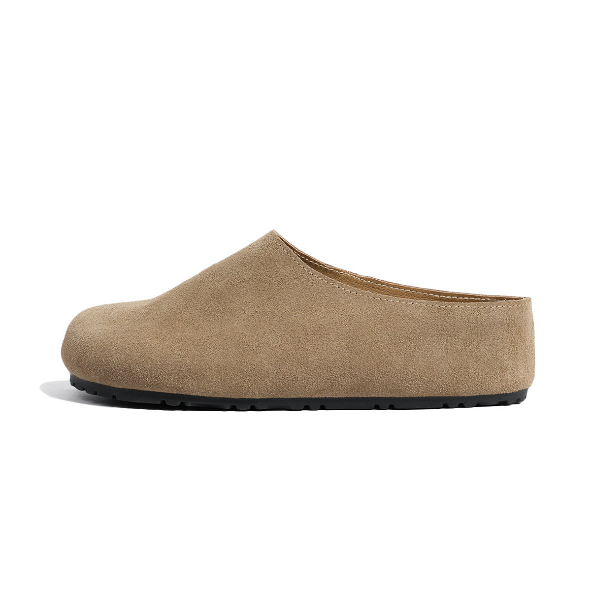 Women's Toe Cap Thick Sole Half Outer Wear Semi Slip-on Slippers