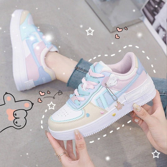 Women's Macaron Air Force Small Autumn Korean Sneakers