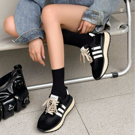 Women's Thick-soled Small Waist German Training Autumn Retro Sneakers