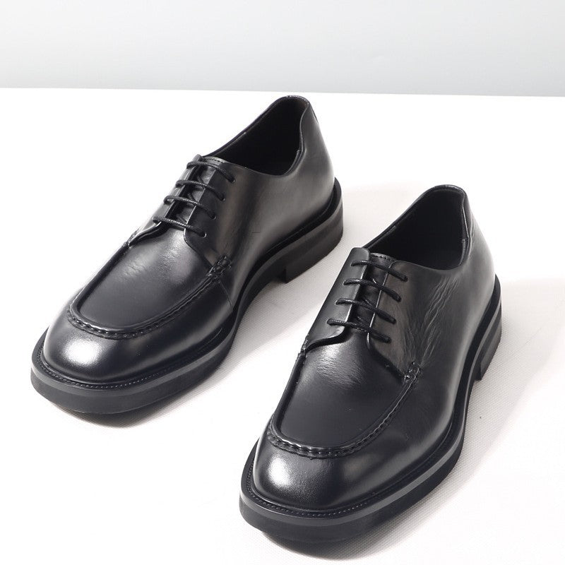 Men's Cowhide Good Year Big Toe Derby Leather Shoes