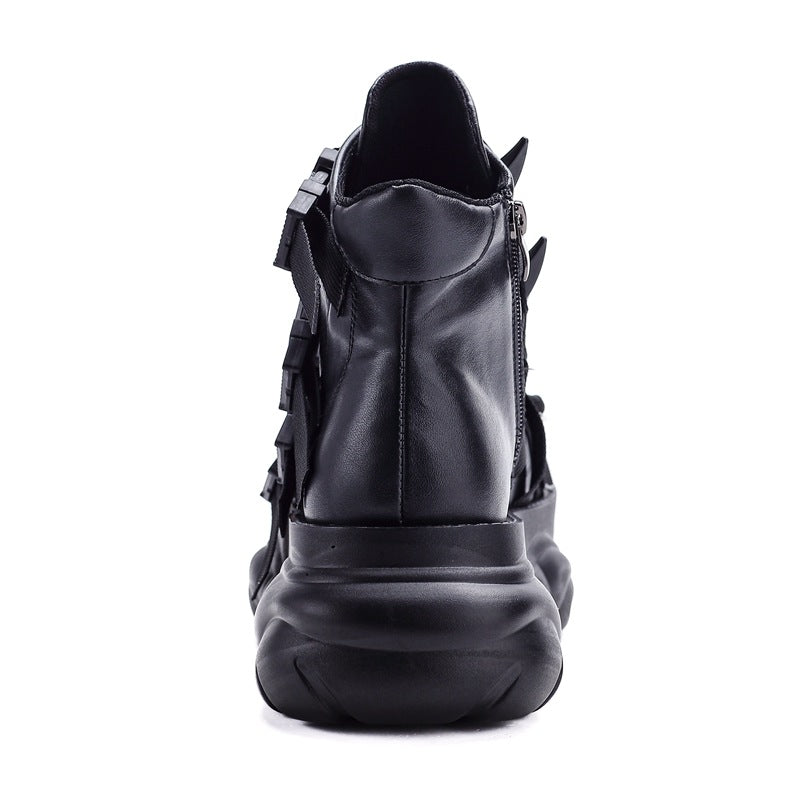 Martin Punk Platform Vintage Horn Rivet Heavy Women's Casual Shoes