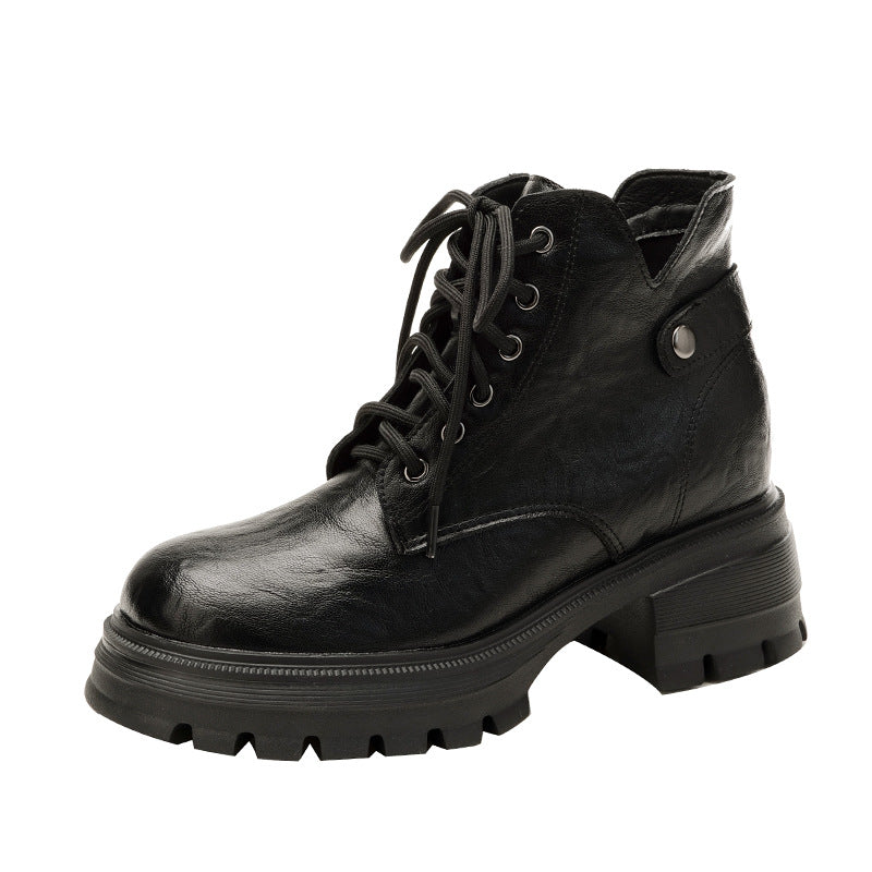 Women's Platform Martin British Style Retro Slimming Boots