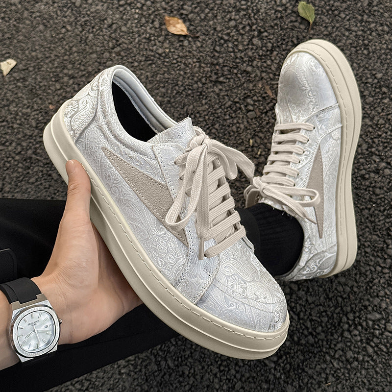 Men's Platform American Sports High-grade Retro Versatile Casual Shoes
