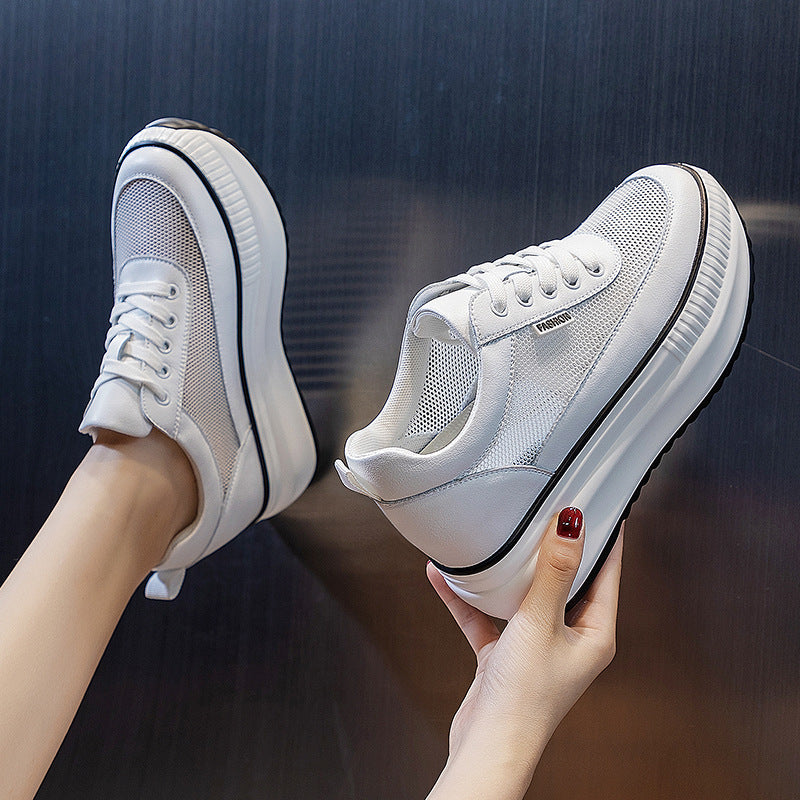 Women's Wedge Platform Small Height Increasing Insole Four Women's Casual Shoes