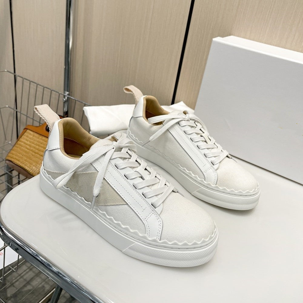 Women's Early Spring Fashion Breathable Round Toe Flat Women's Board Shoes