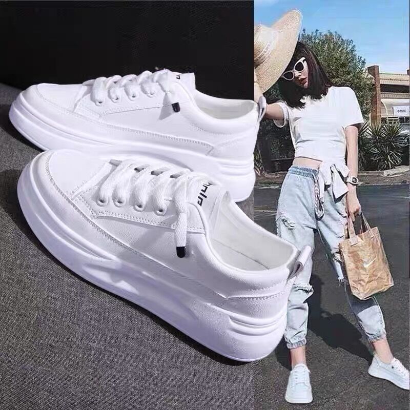 Women's Cool Stylish Fashionable Hidden White Casual Shoes