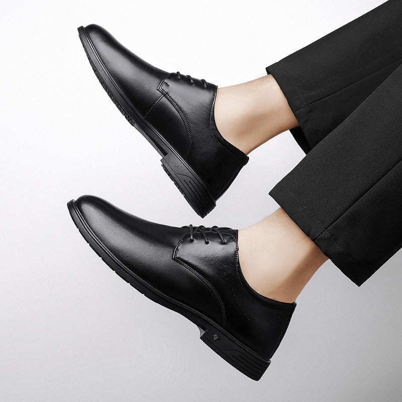 Men's British Business Soft Versatile Bottom Formal Leather Shoes
