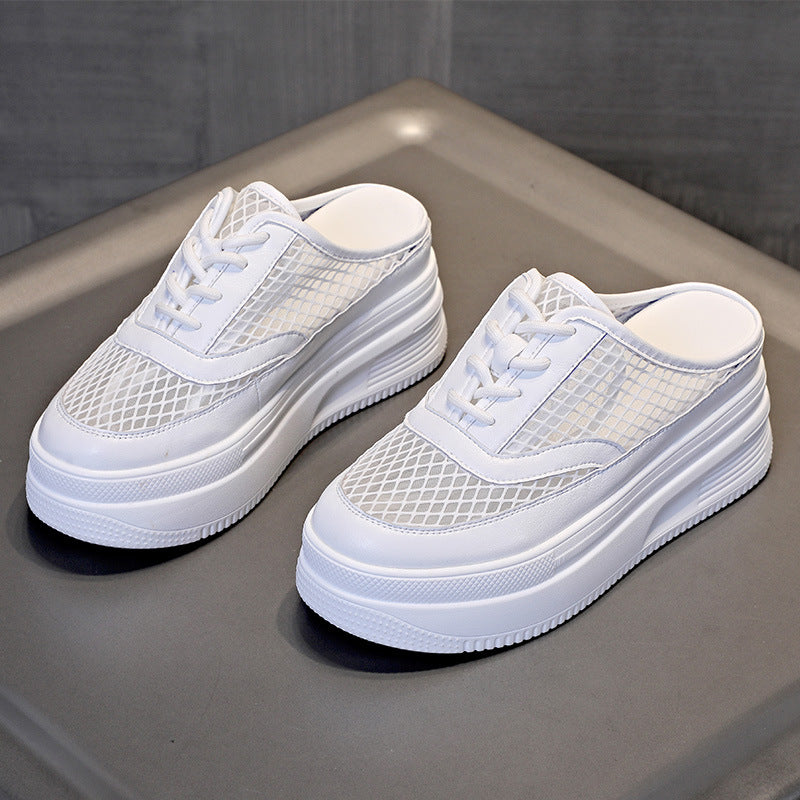 Women's Summer Toe Cap Platform Muffin Height Slippers