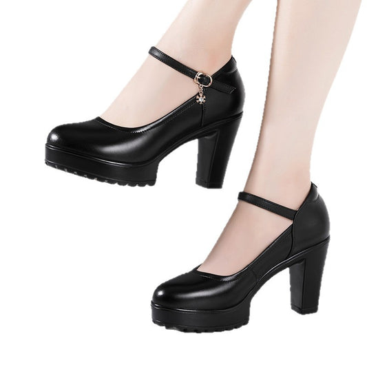 Women's Catwalk Show Chunky Soft Platform Round Women's Fashion Shoes