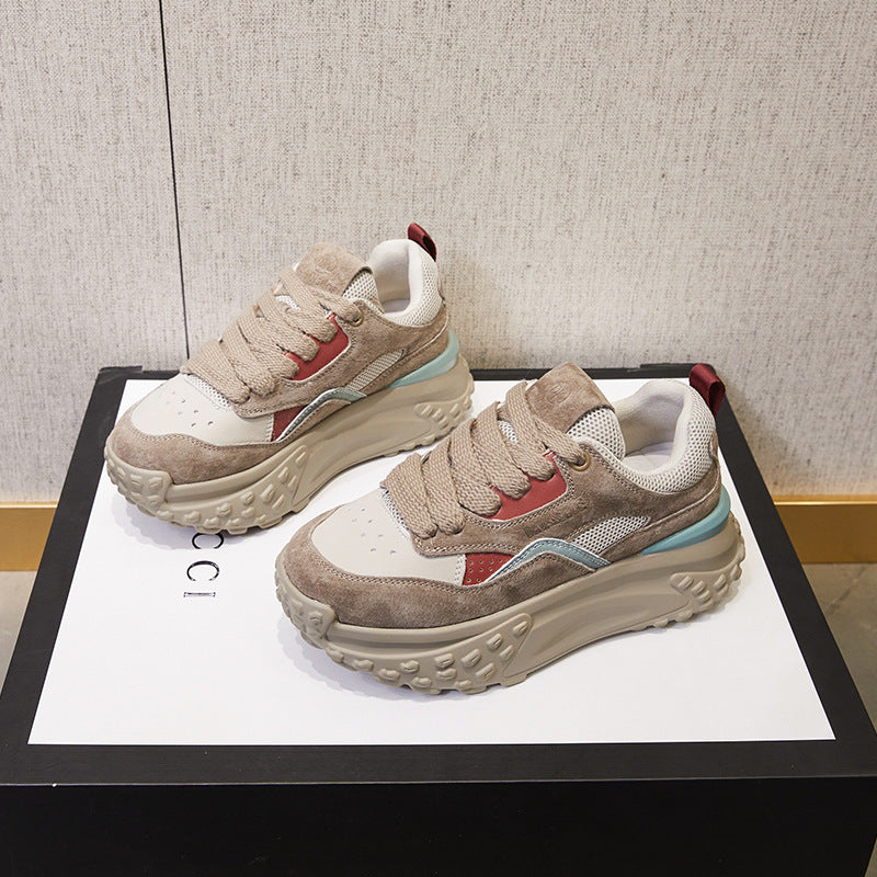 Women's White For Female Platform Height Increasing Insole Women's Shoes