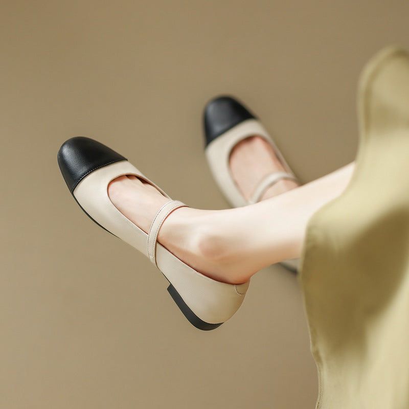 Women's Style Fashionable Mary Jane Korean Shiny Casual Shoes