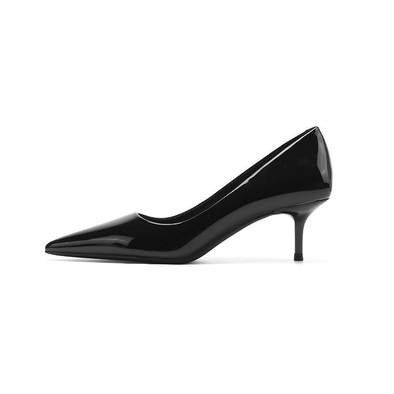 Women's Solid Color Not Tired High Stiletto Pointed Burgundy Heels
