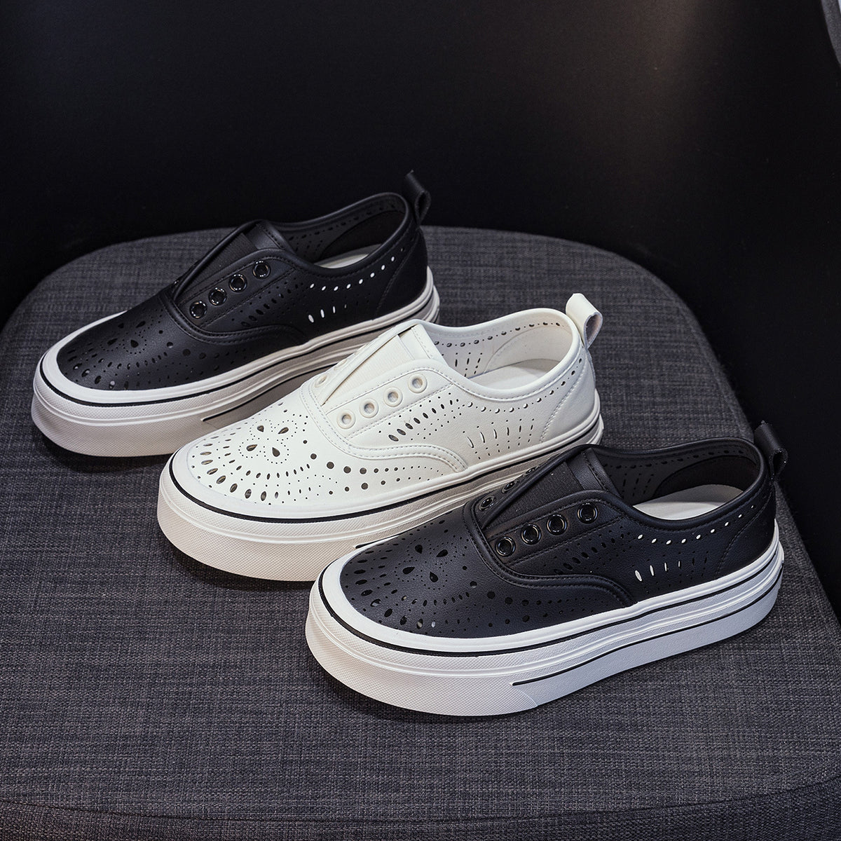 Women's Raise The Bottom Summer Hollow Breathable Sneakers