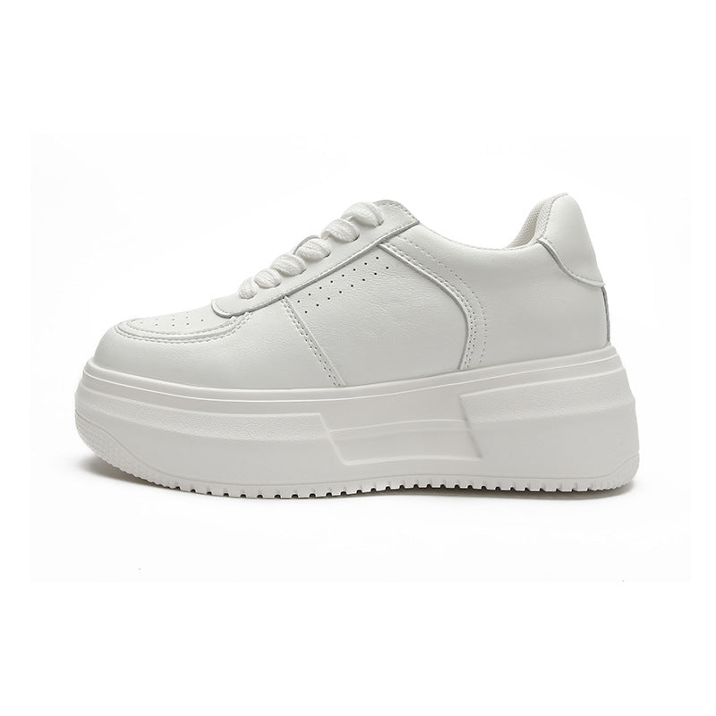 Women's White Autumn Sports Leisure Platform Board Women's Casual Shoes