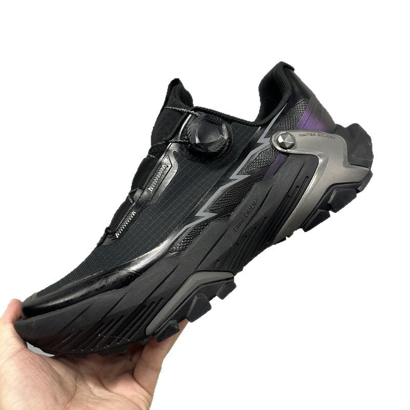 Men's Side Rotating Button Soft Bottom Trekking Lightweight Men's Sports Shoes