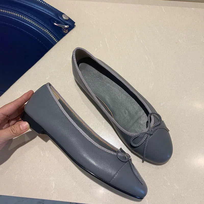 Women's Style Pumps Soft Soled Flats Bowknot Loafers