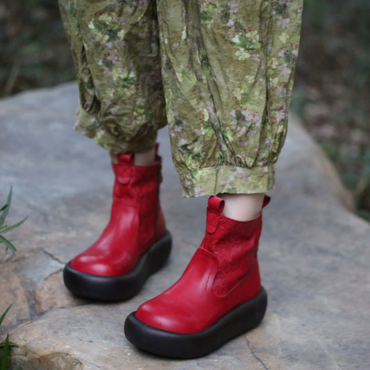 Top Layer Cowhide Light Bread Bottom Boots