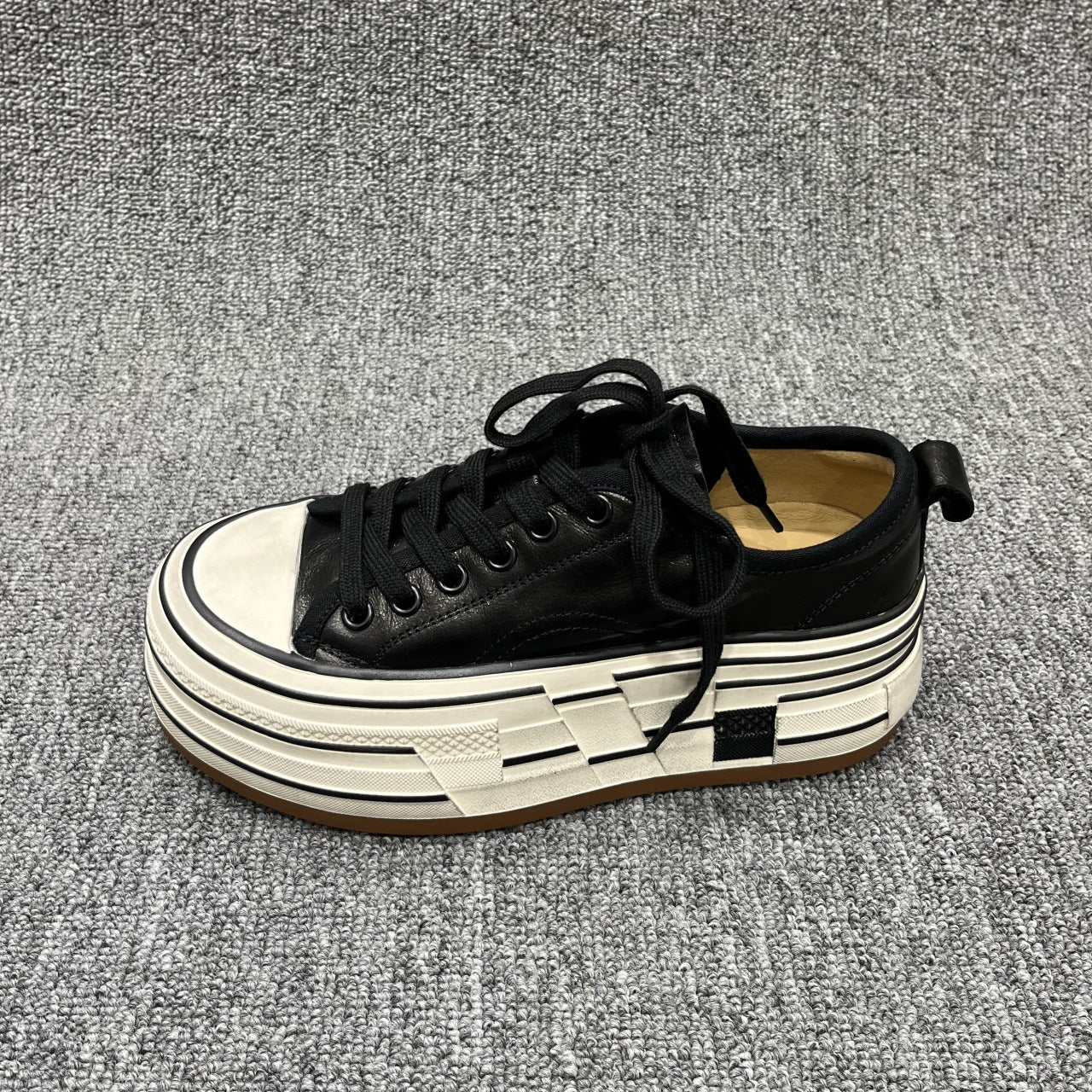 Women's Lace Up Increased Board European Goods Women's Sports Shoes