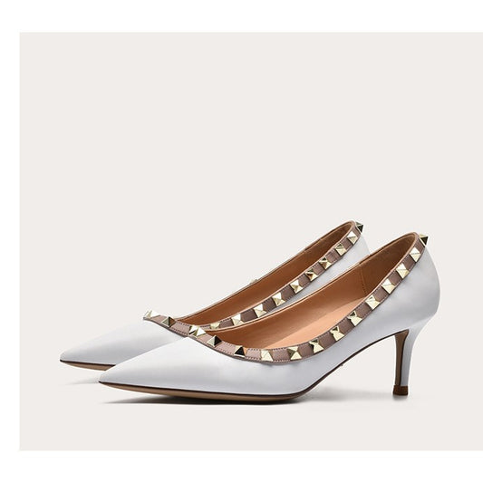 Women's Korean Patent French Nude Low-cut Stilettos Women's Shoes