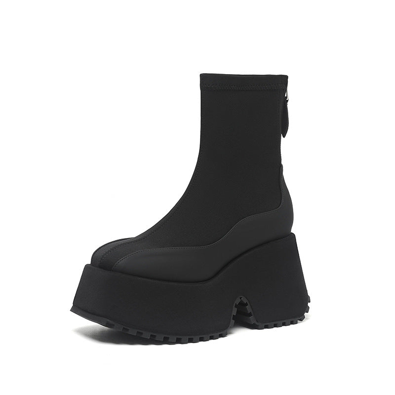Women's Autumn Thick Bottom Increased Stretch Thin Boots