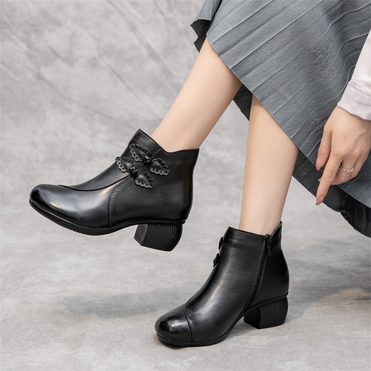 Women's Retro Ankle Ethnic Style Artistic Crafts Women's Shoes