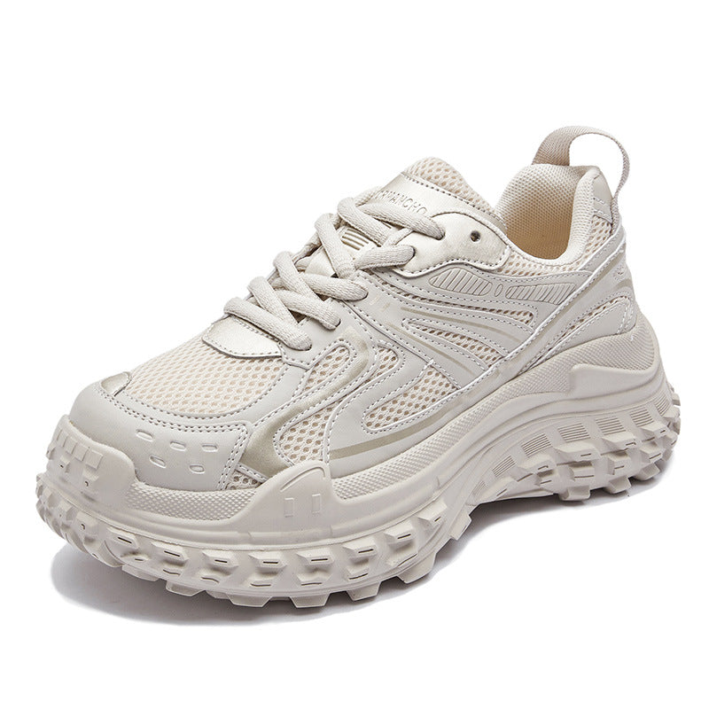 Women's Paris Dad Fashion Leisure Distressed Breathable Tire Thick Women's Sports Shoes