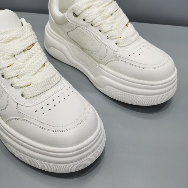 Men's Thick-soled Lightweight Fashion Trendy White Casual Shoes