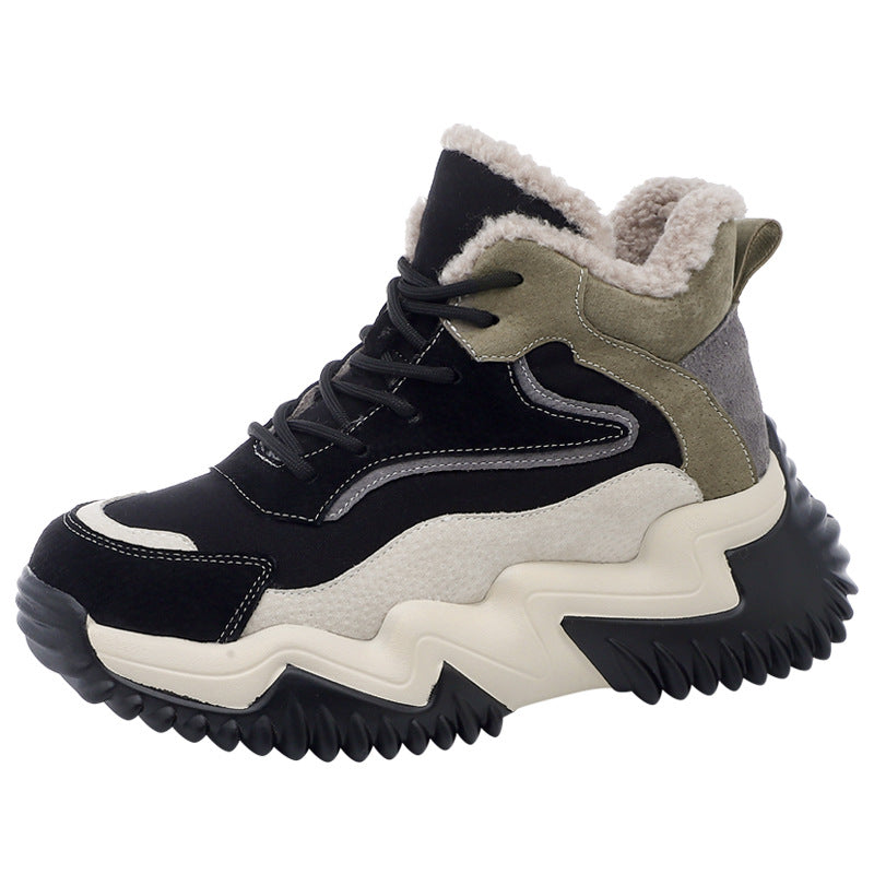 Women's Winter Veet Warm Cotton Platform Sports Women's Shoes