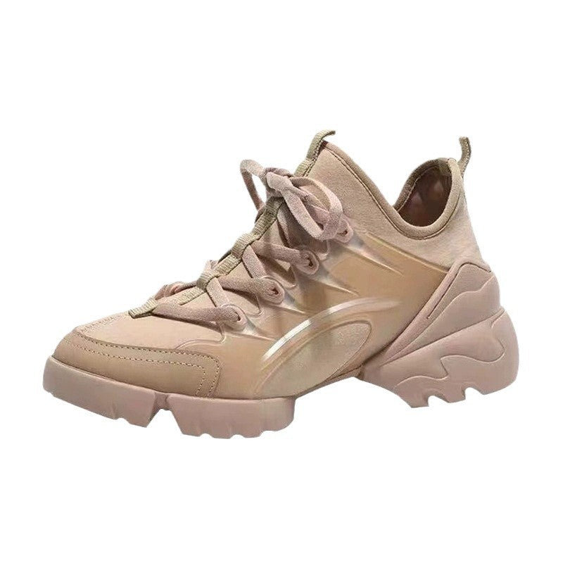 Women's Home Dad Genuine Platform Height Increasing Sneakers