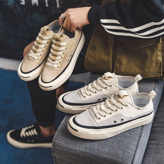 Men's Fashionable Summer Korean Style Street Retro Low Men's Canvas Shoes