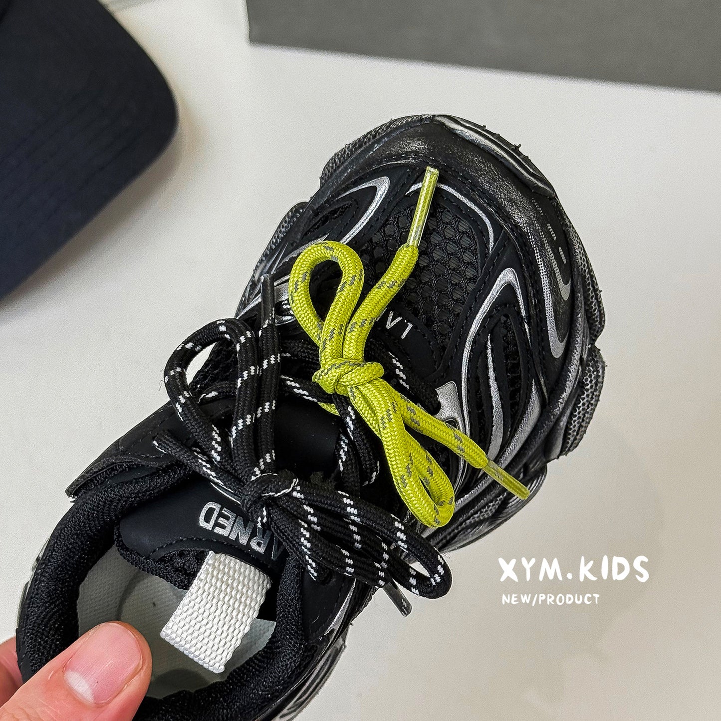 Children's Summer Trendy Brushed Double Single Mesh Thick Children's Sports Shoes