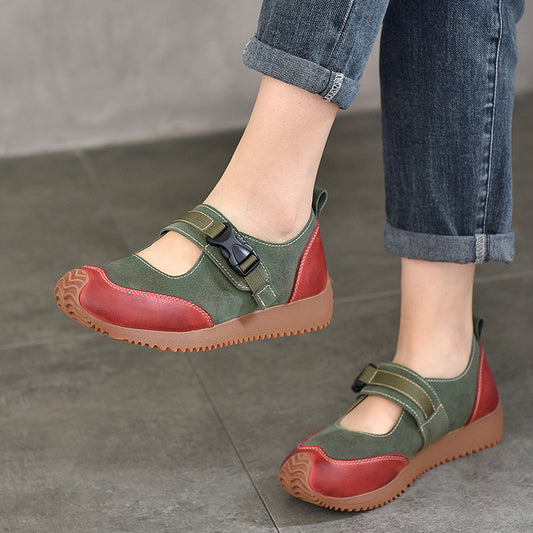 Women's & Men's Price Flat Low-cut Genuine Color Matching Casual Shoes