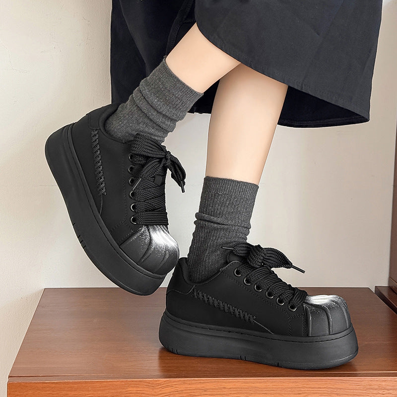 Women's & Men's Niche Shell Toe Big Platform Trendy Men's Sports Shoes