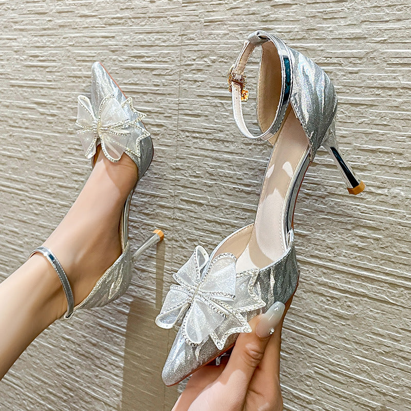 Women's French Pointed Summer Daily Fashion Stiletto High Heeled Sandals